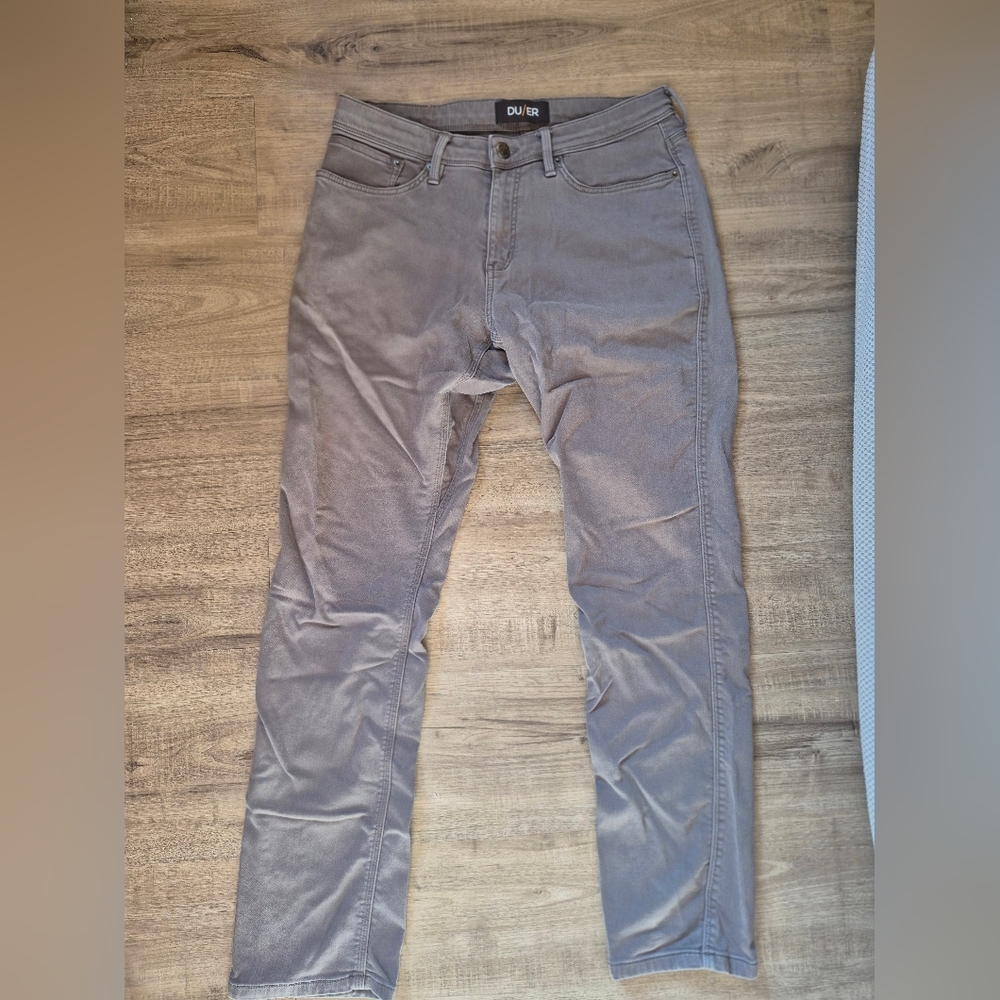 Duer 32x32 Grey No Sweat Relaxed Taper Jeans